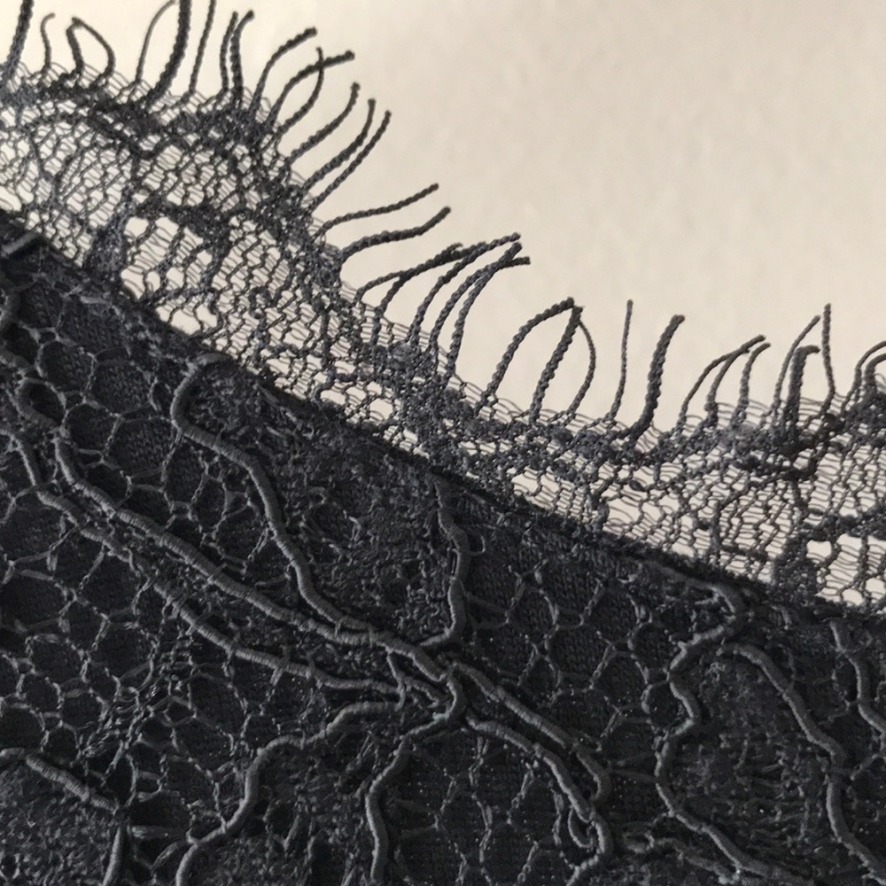 Aritzia black stretch lace lined jewel neck body con dress Rafael dress EUC - Picture 3 of 6